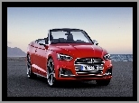 Audi, Cabrio, Czerwone, S5